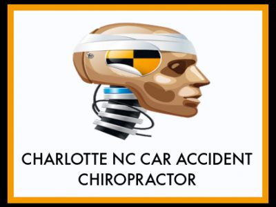 Graphic stating CHARLOTTE CAR ACCIDENT CHIROPRACTOR